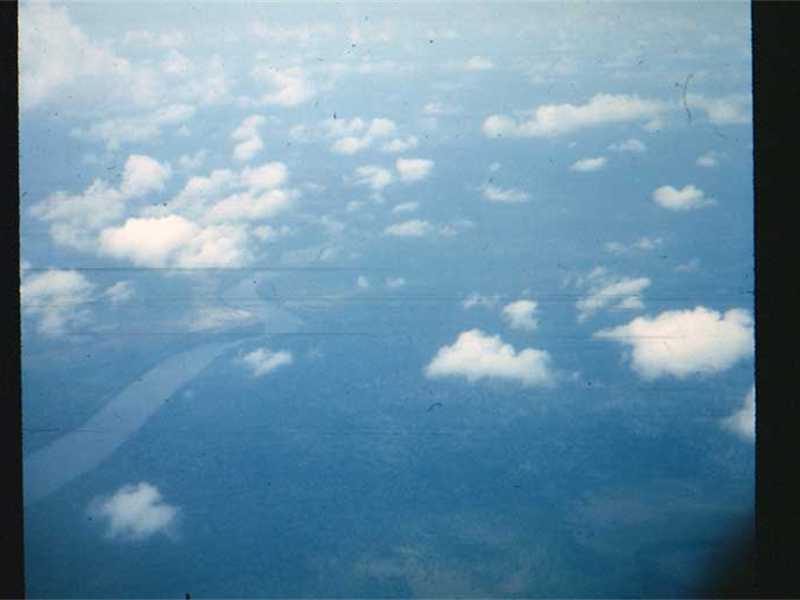 Flying over Mekong Delta on way to Bien Hoa AFB…..oh joy!